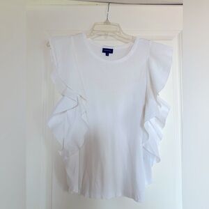 Ruffle-sleeve shirt 🐩